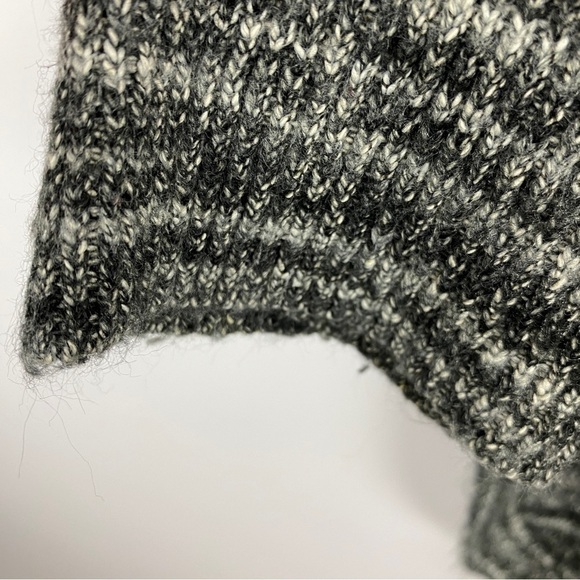 Field Flower Cowl Neck Cotton Blend Knit Sweater Medium Heathered Grey - Picture 10 of 14